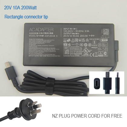 ASUS 20V 10A 200Watt charger rectangle tip